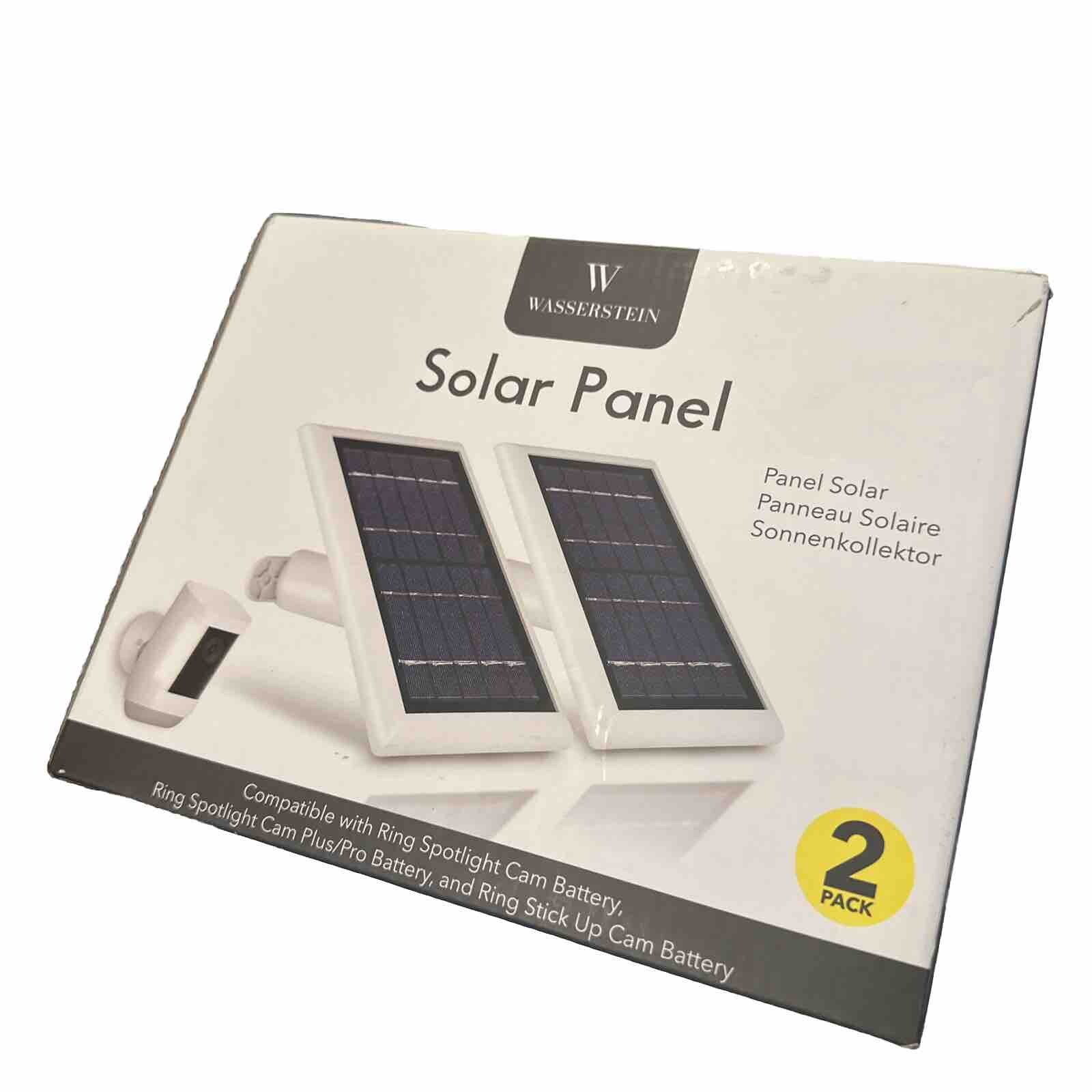Wasserstein Solar Panel Compatible Ring Spotlight Cam, & Ring Stick Up 2 Pack