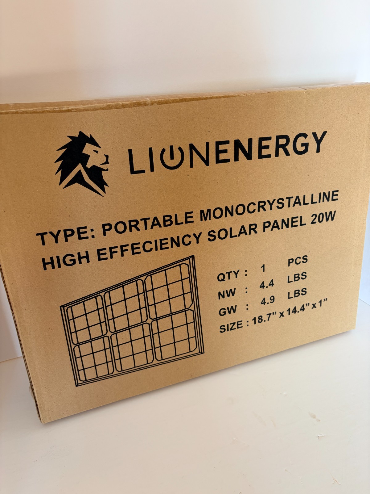lion energy solar panel 20 watt (NEW)