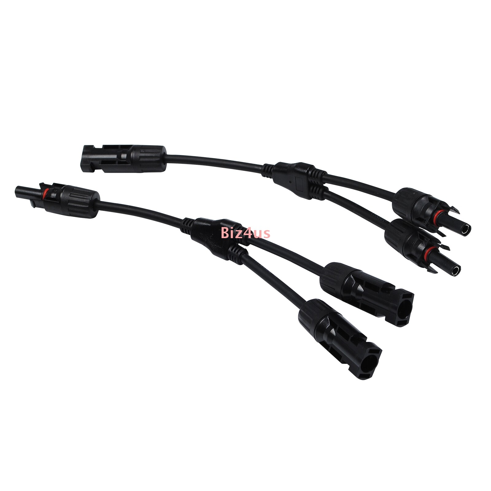 1Pair Solar Cable Splitter Waterproof IP67 2Y Branch Solar Panel Cable Connector