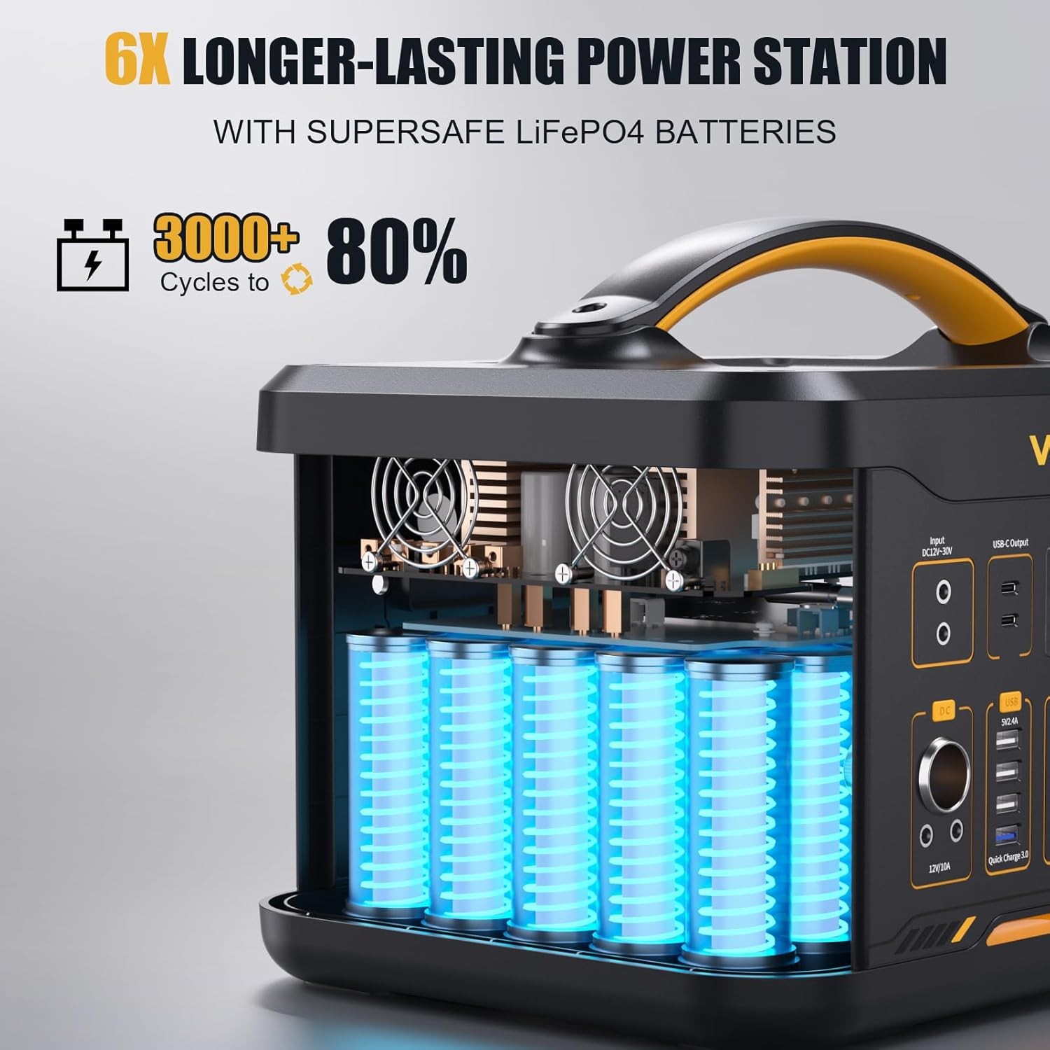 VTOMAN Jump 1500X 1500W/828Wh Portable Power Station with 110W Solar Panel