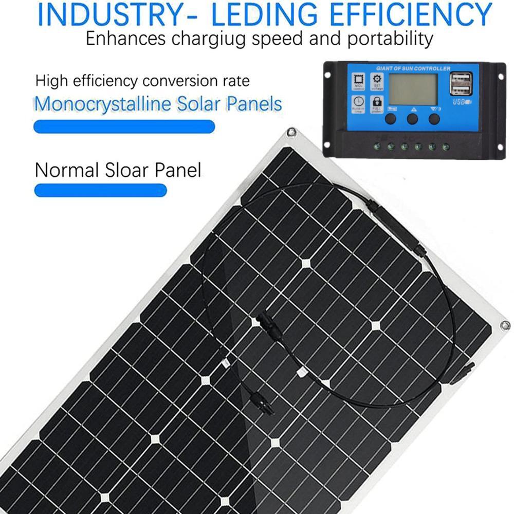 300 Watts Solar Panel Kit 40A 12V Battery Charger w/ Controller Caravan Boat US