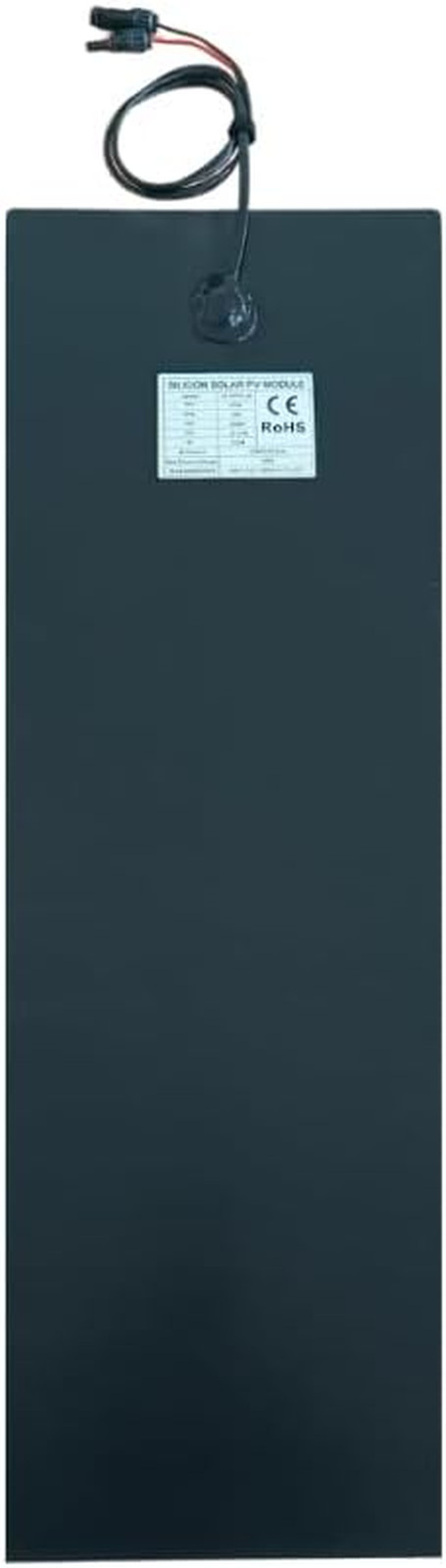 55W 12V ETFE Black Flexible Solar Panel, with Solar Cable on Back Side, PERC Mon