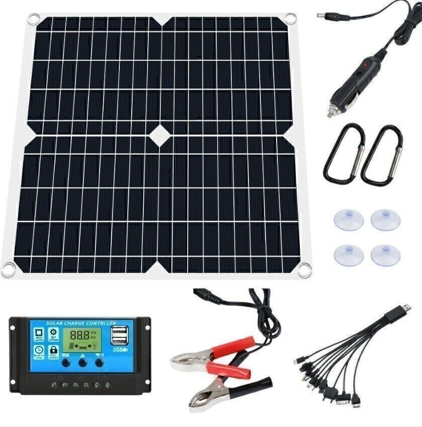 Solar Panel Kit 12V 20/40/60/100A battery Charger Controller Caravan Boat