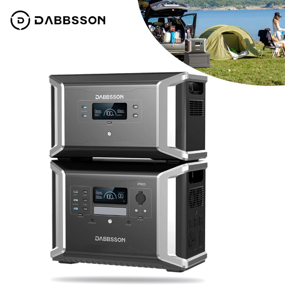 Dabbsson 3532Wh Portable Power Station LiFePO4 Expandable Battery for Camping