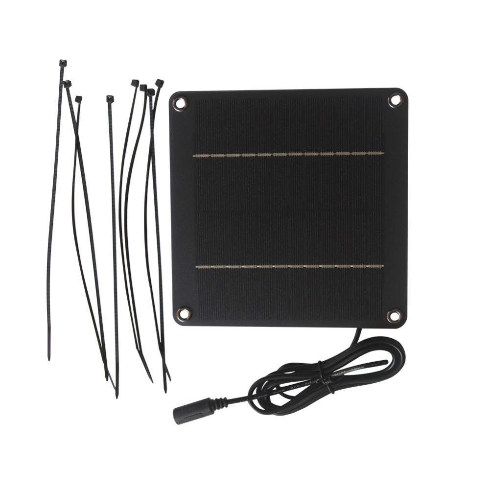 4W 12V Monocrystalline Solar Panel with 1 5 Meter Cable for Outdoor Lighting