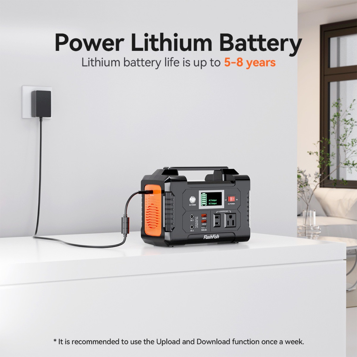 E200 Portable Power Station Solar Li-ion 200W 151Wh AC110V US Stock
