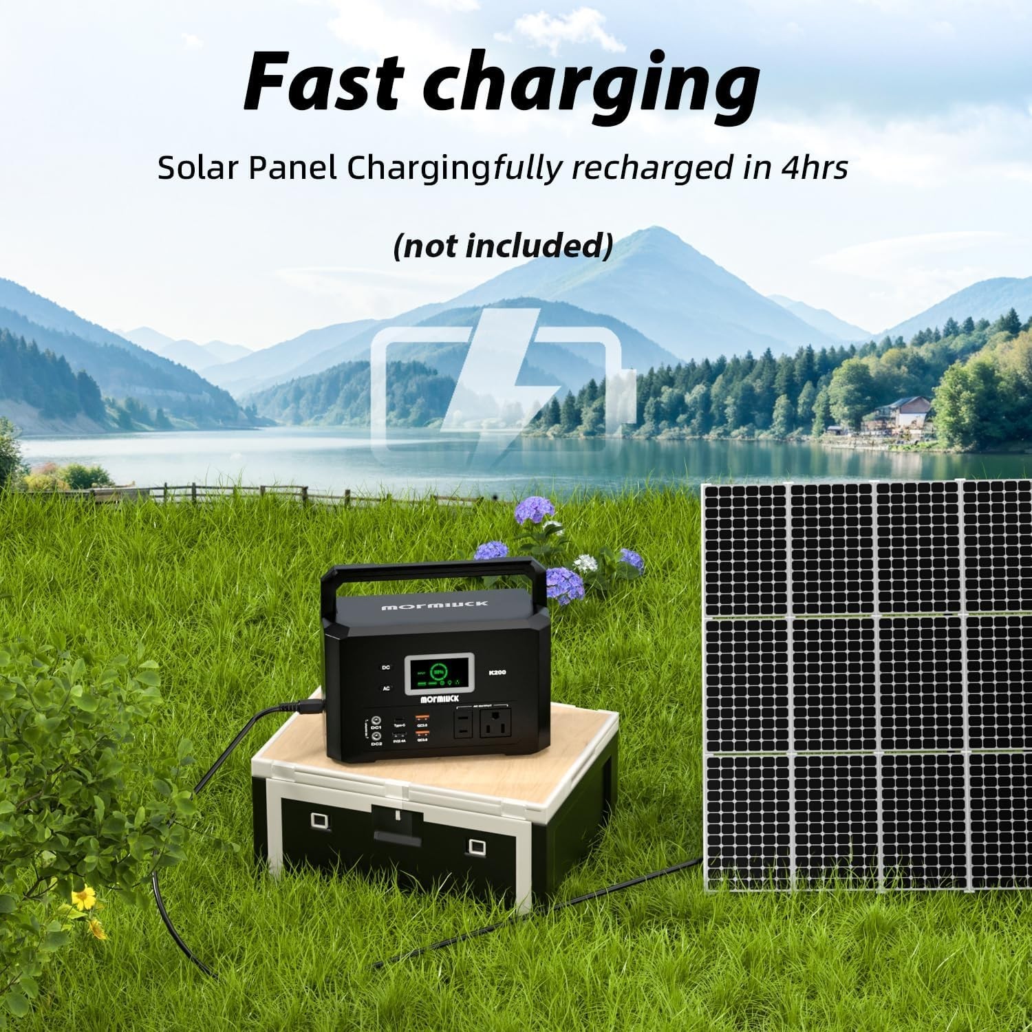 Compact 200W Power Station: Multi-output Convenience for Camping & Emergencies