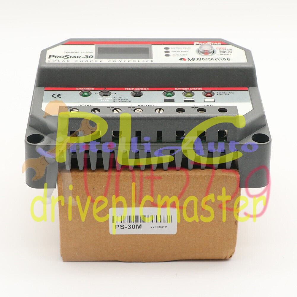 1PCS MORNINGSTAR PROSTAR PS-30M with LCD Display PWM Charge Controller NEW