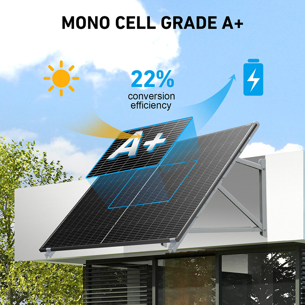 Dokio 100w 200w 400w Rigid Monocrystalline Solar Panel Kit for Home/Backup Power