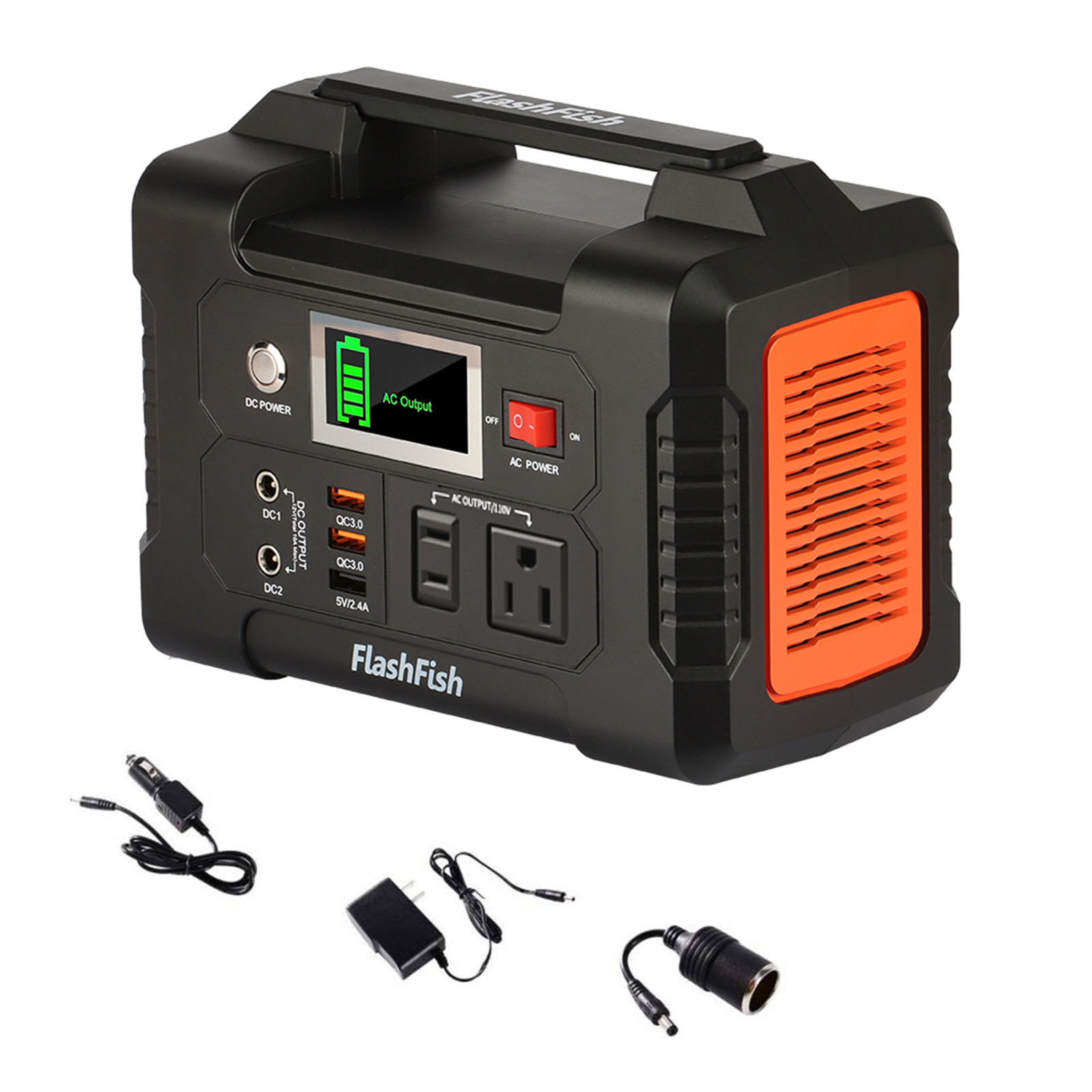 Flashfish 40800mAh/151Wh 200W Solar Generator Power Station Outdoor Camping Z5A8