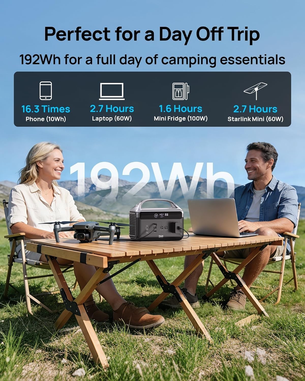 Efficient LiFePO4 Power Station – Reliable Backup for Home, RV, and Camping