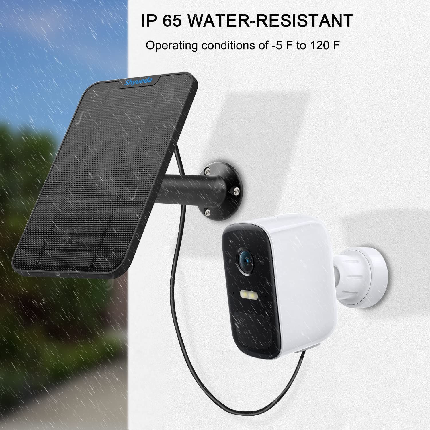 Solar Panel Compatible with Eufycam 3/3C/2C/2C Pro/2/2 Pro/E20/E40/E/S40/S220…