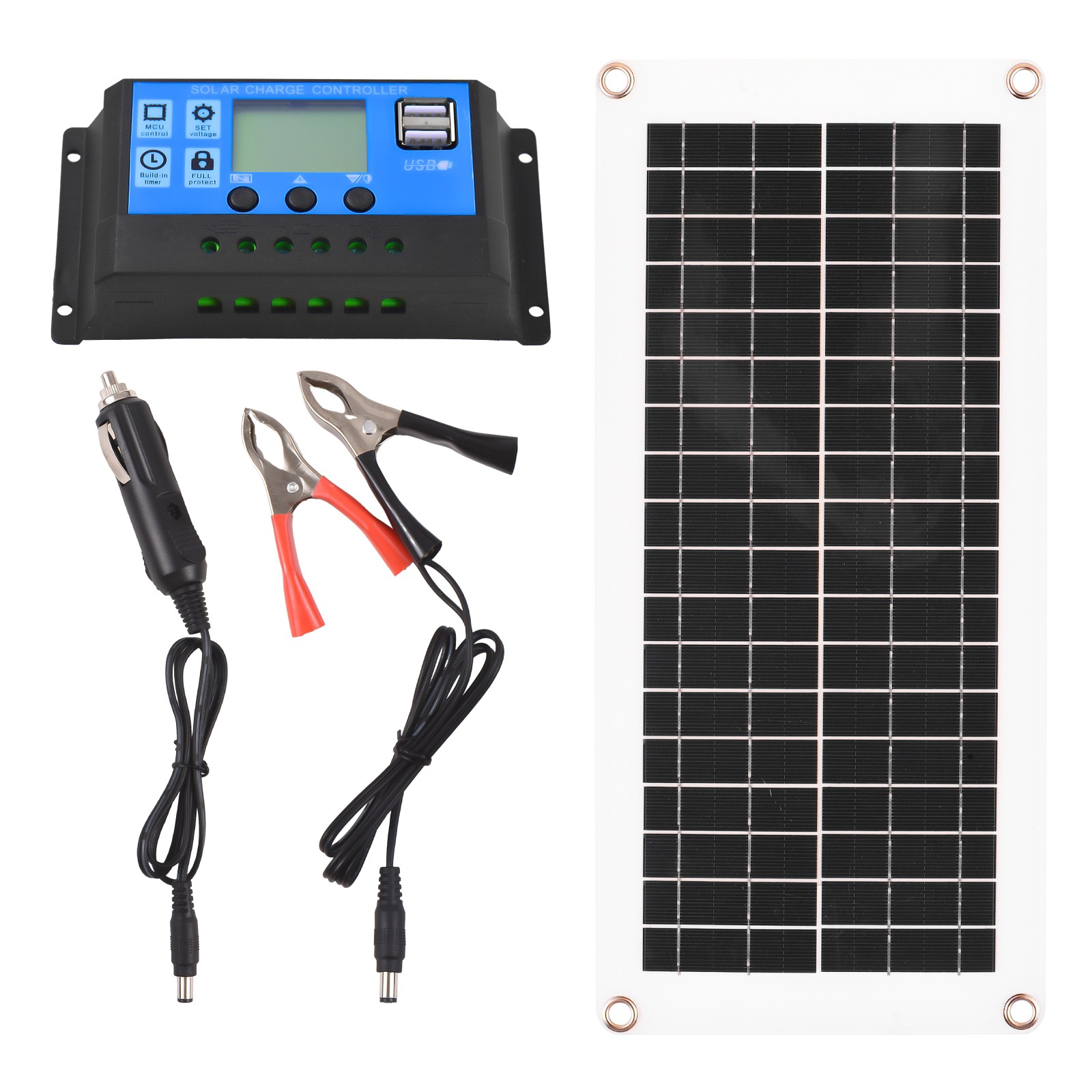20 Watt 12 Volt Solar Panel Kit Waterproof Solar Panel With High Efficiency UJEA
