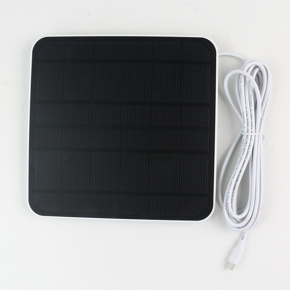 5W Solar Panel Charger for Ring Video Doorbell 4/3/2 Solar Charger w/Power Cable