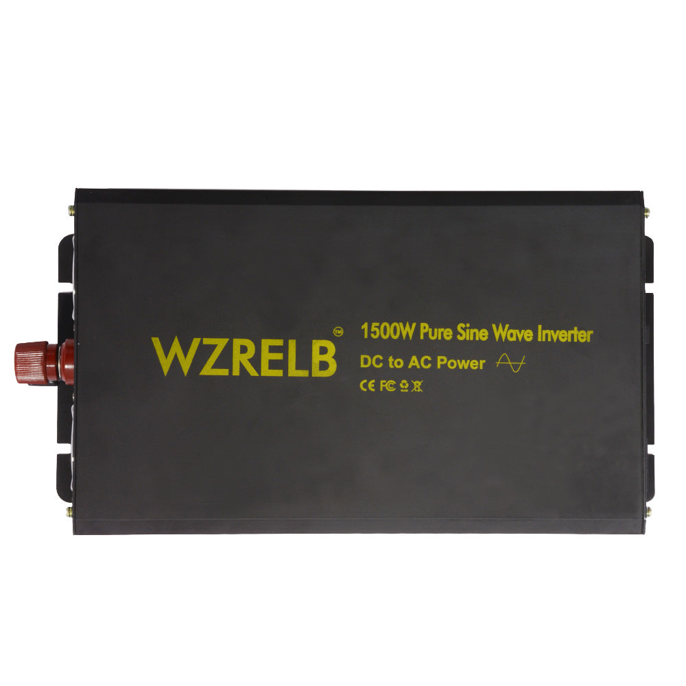 12V Power Inverter Pure Sine Wave 1500 watt Car Power Supply Truck Solar RV Home