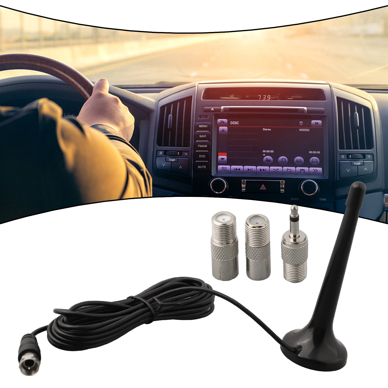 Magnetic Base Telescopic Antenna Easy Installation and Enhanced Signal Strength
