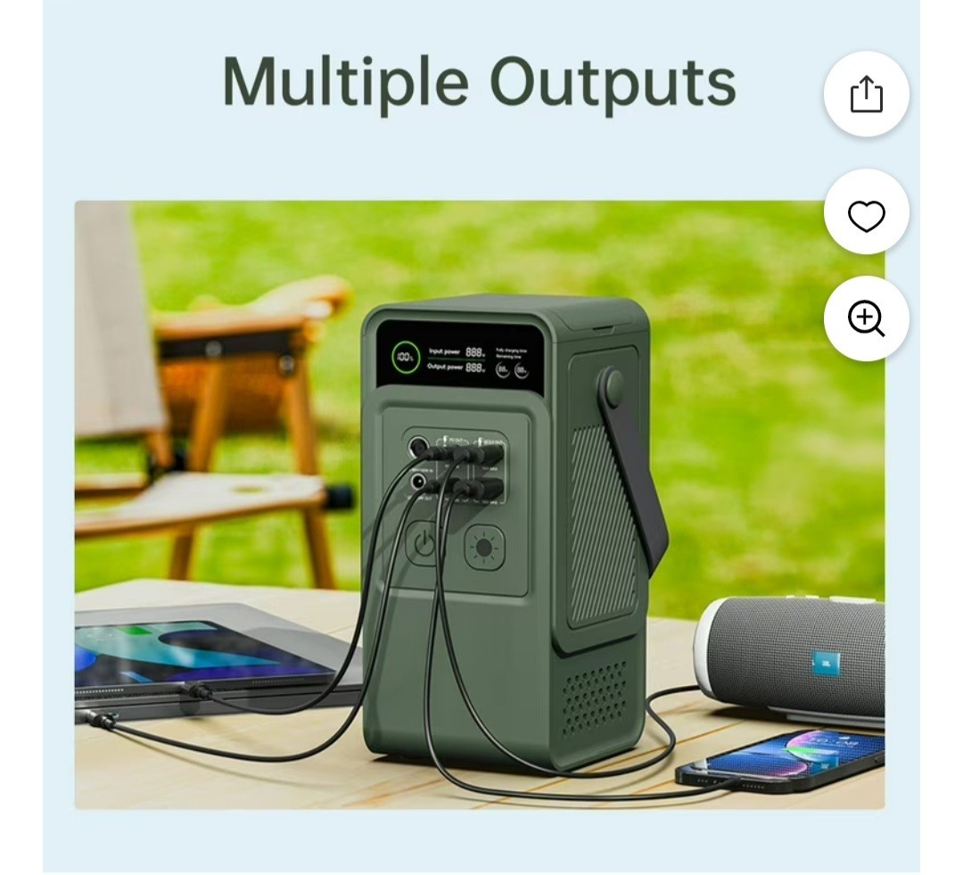 Portable Power Station Power bank 200W 60000 Mah LiFePO4 Battery Fast Charging