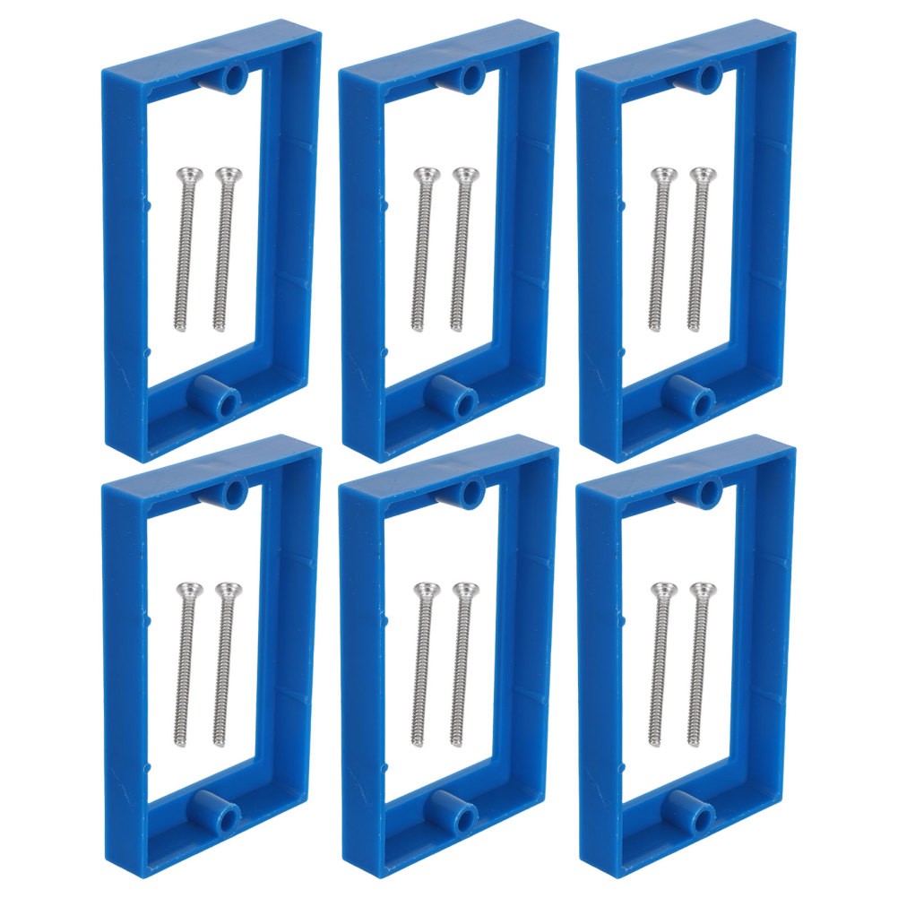 6 Pcs Outlet Box Extender Plastic Electrical Extension Accessory for Switches