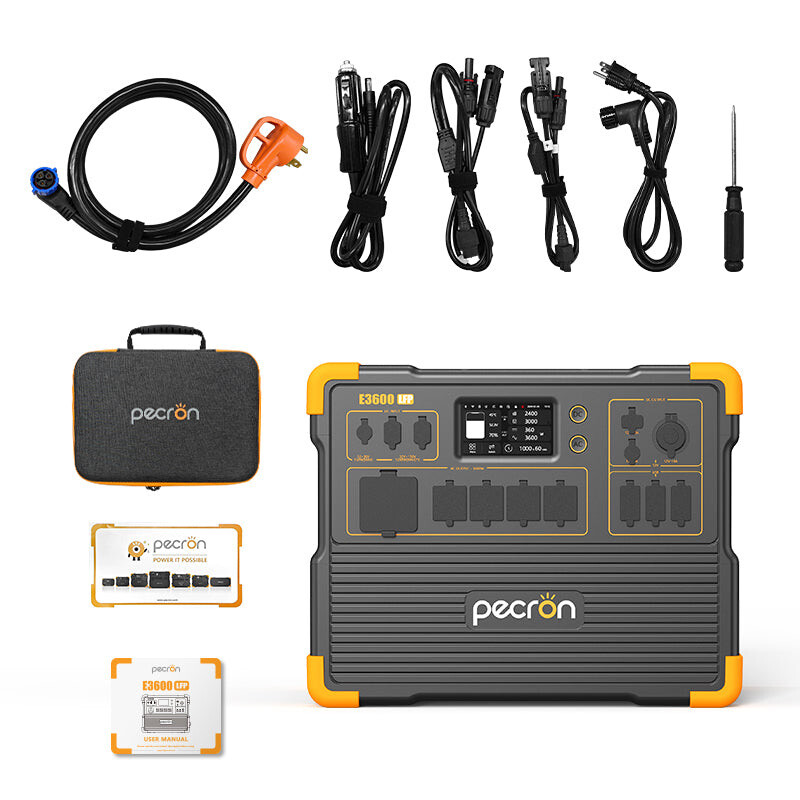 pecron e3600lfp Portable Power Station 3072Wh 3600W Home Backup Generator