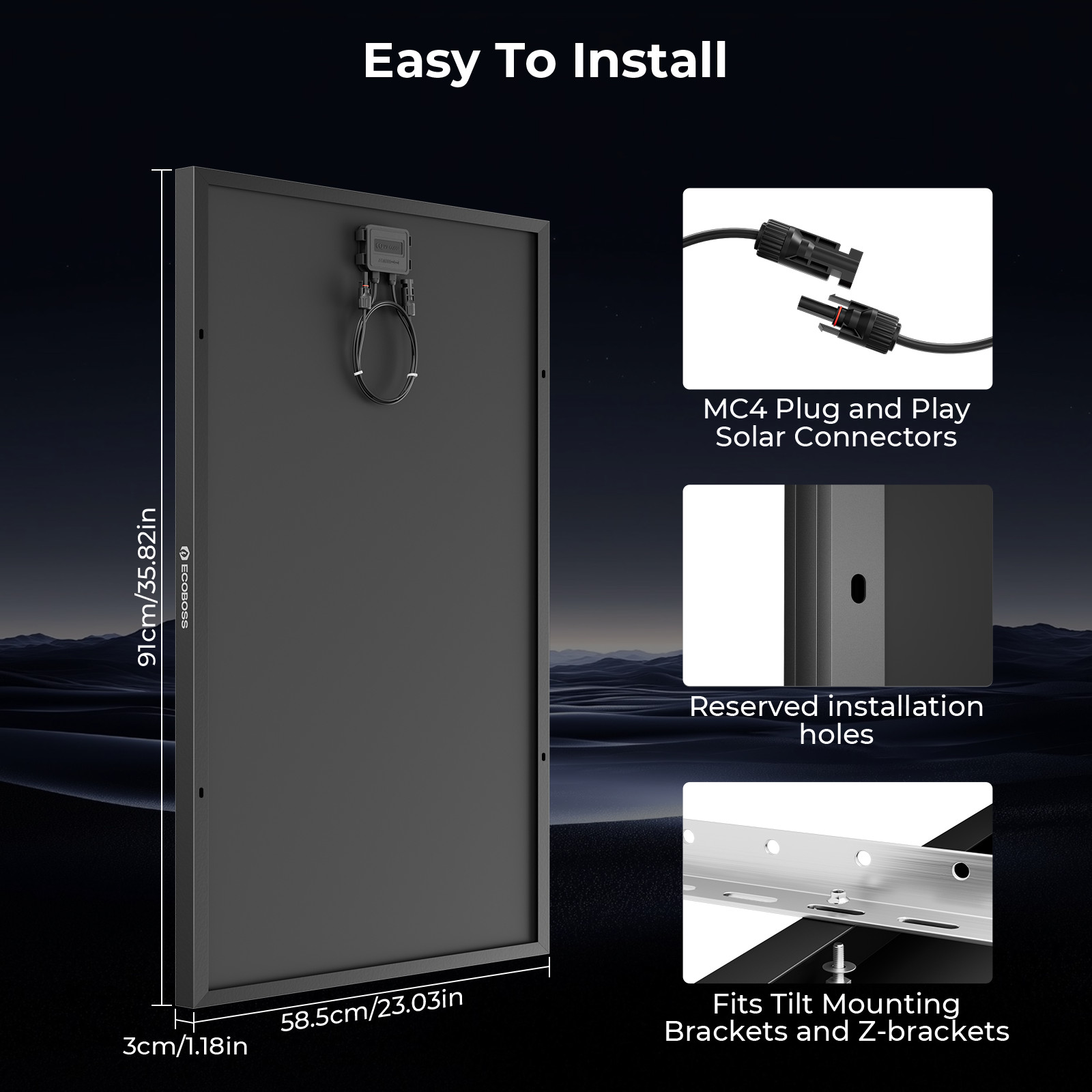 12V 100W 200W 300W 1000W Solar Panel Mono N-Type RV Boat Home Off-Grid Battery