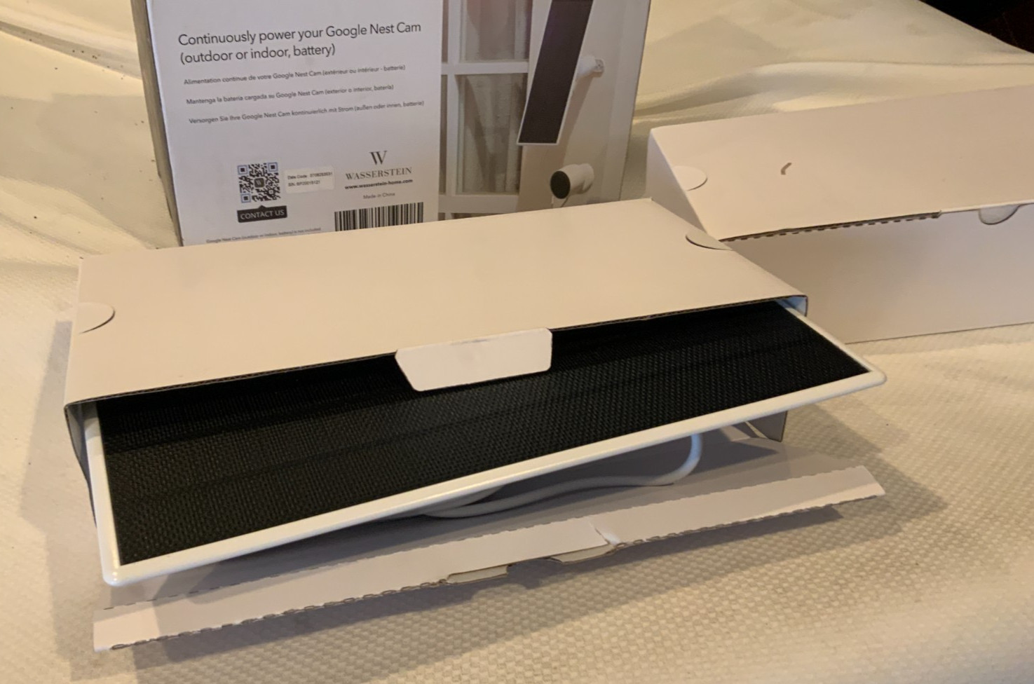Wasserstein 2Pack Solar Panel For Google Nest Cam, Serial#BP20015121, NEW W/ Box
