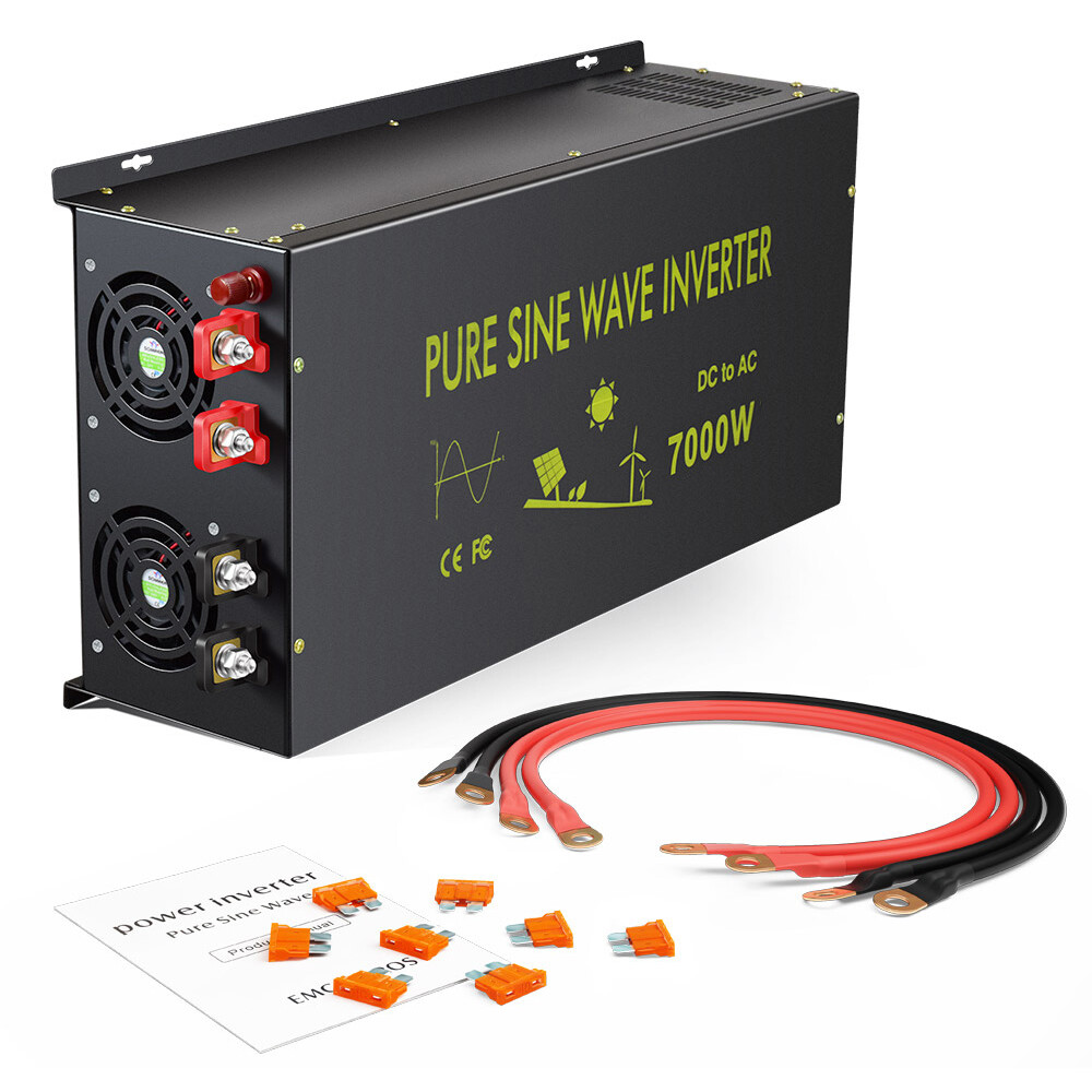 Pure Sine Wave Inverter 36V DC to AC 110V 120V Power 7000W Generator Carvan Car
