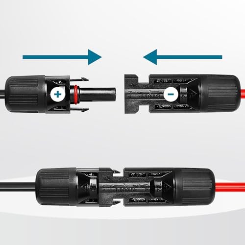 Solar Connector to XT60 Adapter Cable – 10AWG for Solar Panel to Portable 35FT