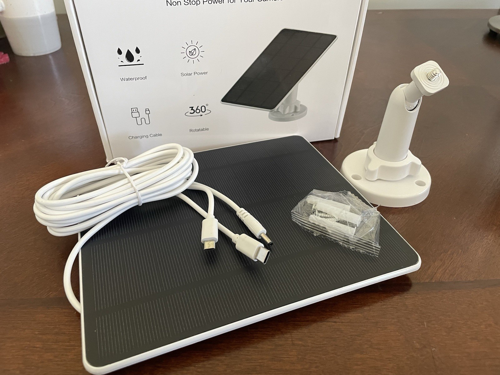 NEW Solar Panel Kit 5V, USB-C/Micro-USB/etc