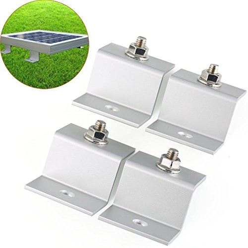 1 Set 4pcs Solar Panel Mounting Hardware Z Type Bracket Aluminum W/stainless B