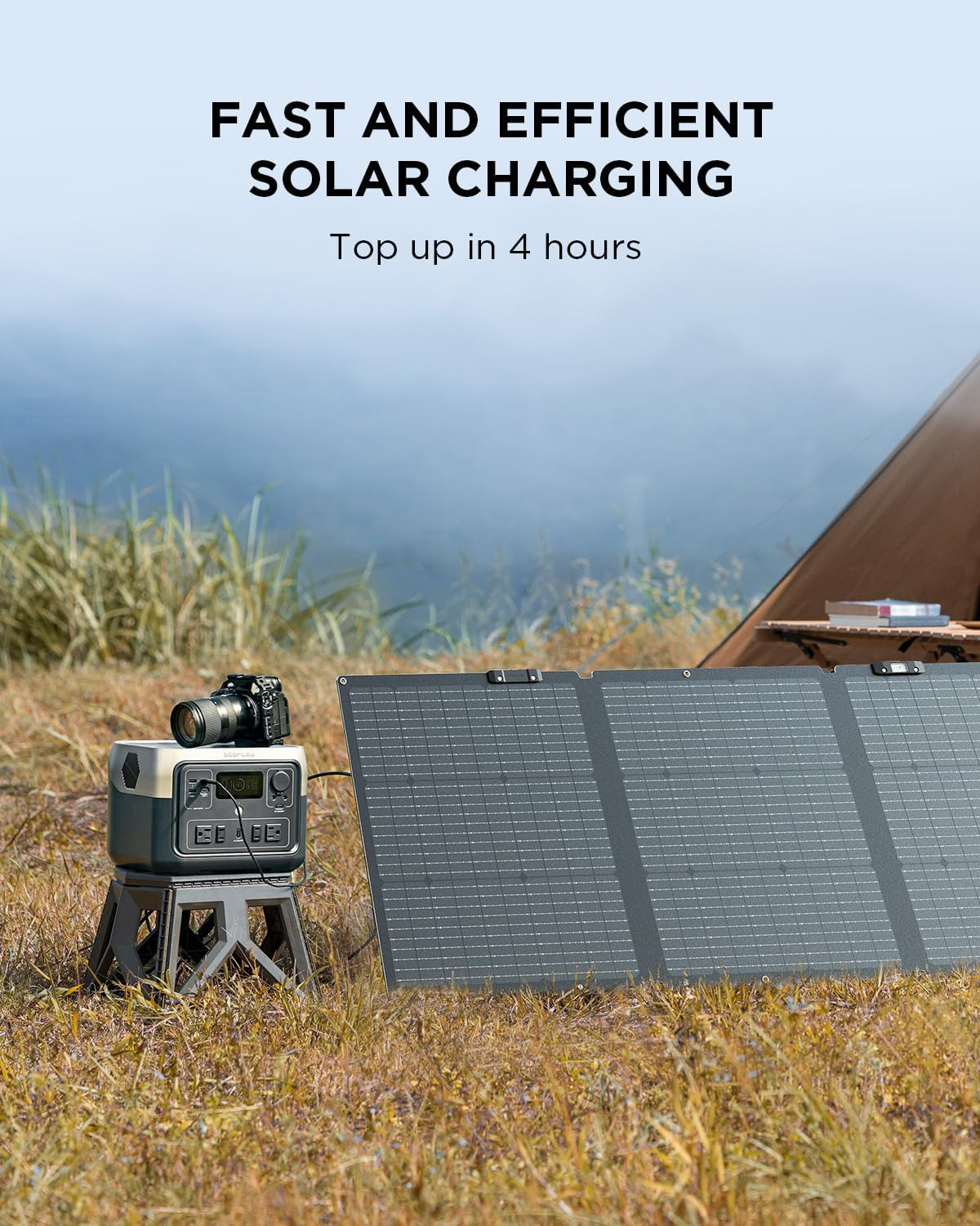 EF ECOFLOW River 2 Max 500 Solar Generator 499Wh Long-Life Lifepo4 Portable Powe