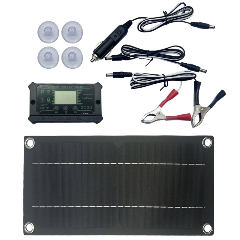 600W 100A Solar Panel with Wire Dripping Glues Plate Power Accessories Easy Use