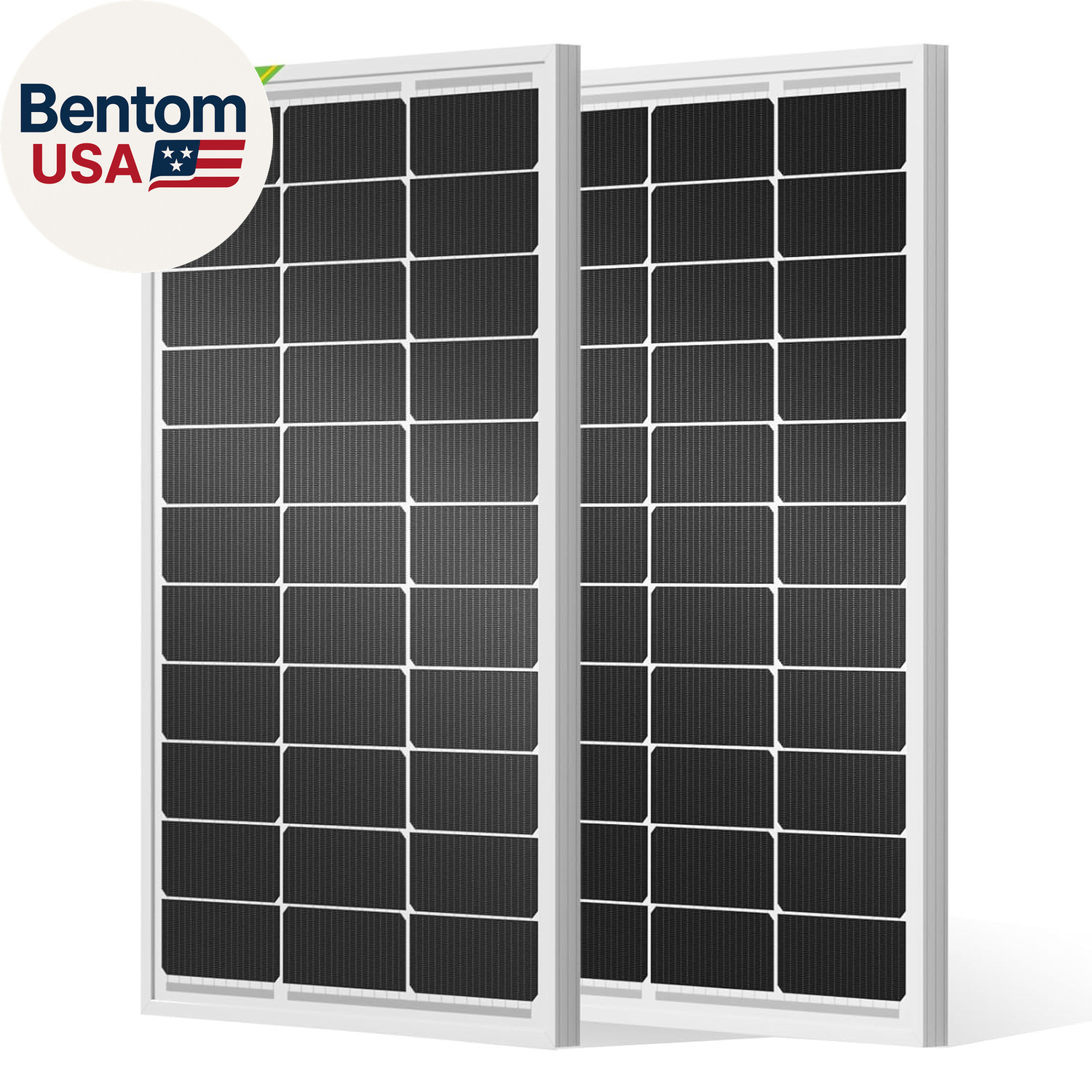 2Pcs 100 Watt Solar Panels Monocrystalline Solar Panel for 12V/24V Battery RV Ma