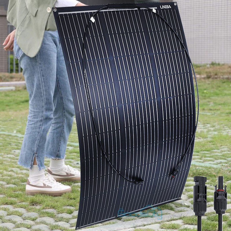 Flexible Solar Panel 400W 12V Bendable Mono Power Camping Home RV Battery Charge