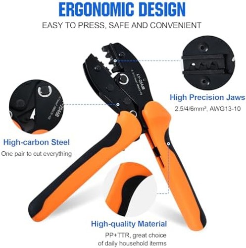 ECO-WORTHY Solar Crimper Tool Kit 13 PCS Solar Tools – a Crimper, 10 Pairs of…