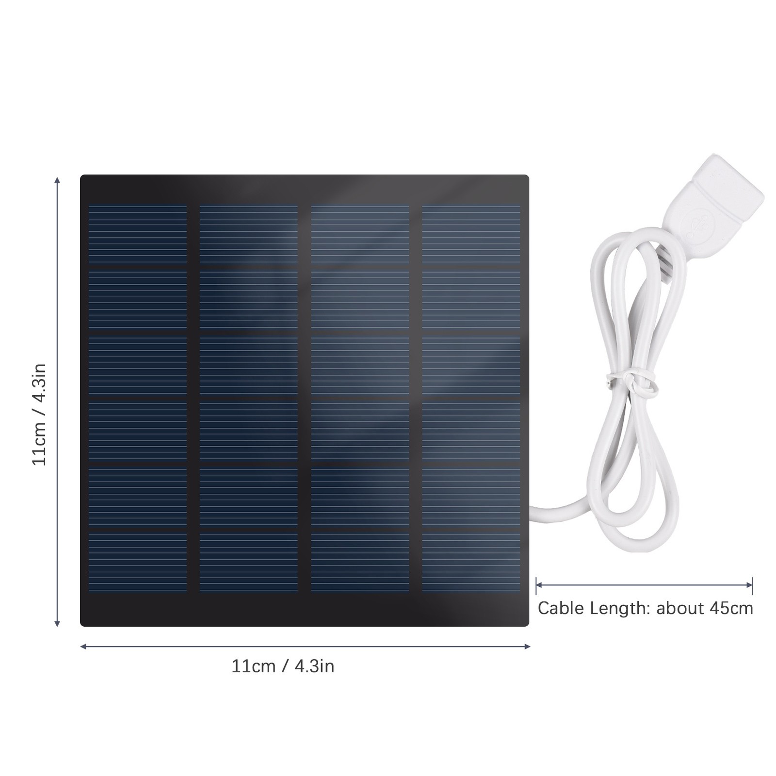1.5W 6V Portable Solar Charger Waterproof Solar Panel Charger For Camping W BURX