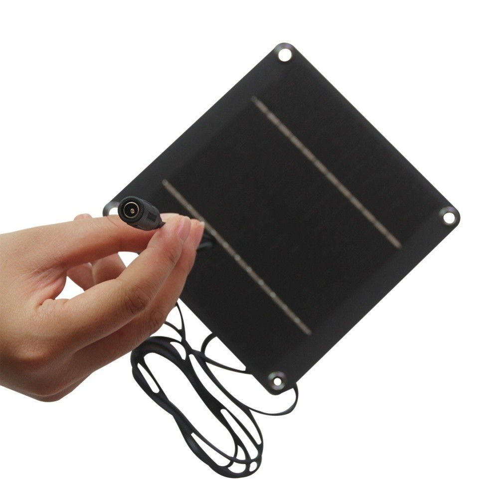 12V Solar Panel 1.5 Meter Cable 4W Power Output 5521 Female DC Interface