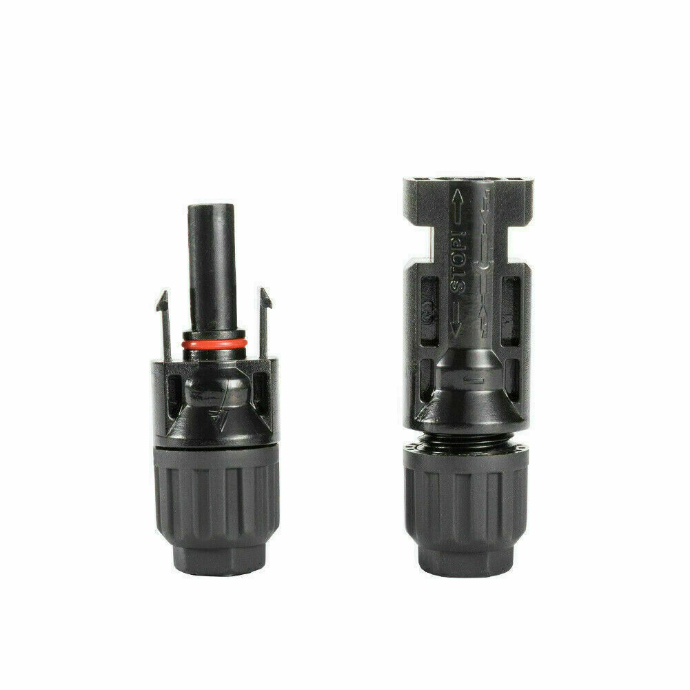 5 Pairs Solar Panel Cable Wire Connectors Adapter Male Female Kit Waterproof 30A