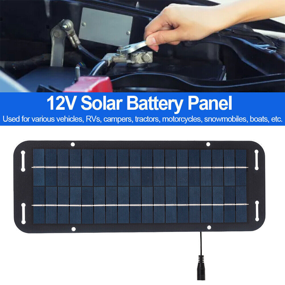 60W Solar Panel 12 Volt Trickle Battery Charger For Caravan Car Van Boat Kit