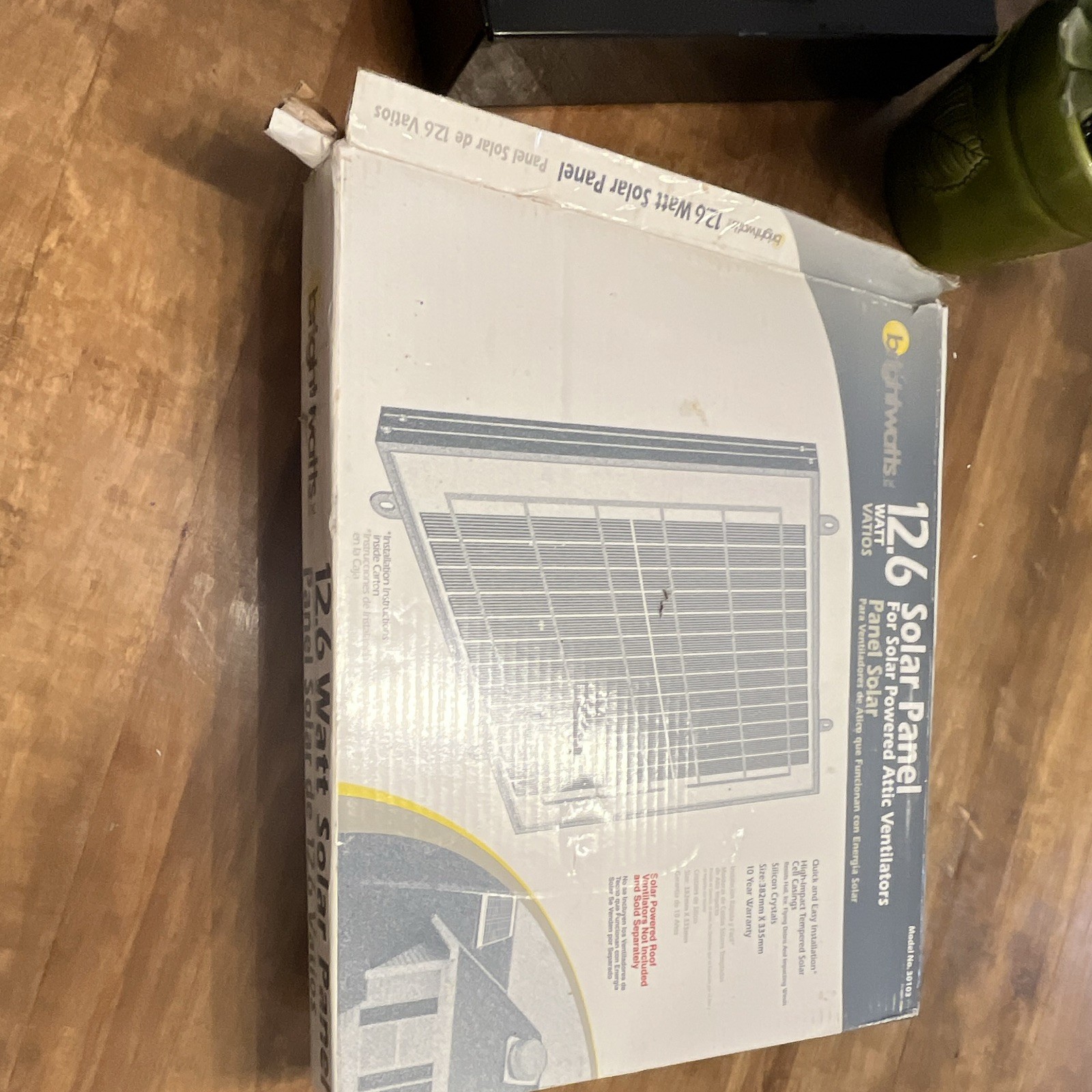 Brightwatts 12.6W Solar Panel Model 30103, 18V DC Off-Grid Rigid Blue