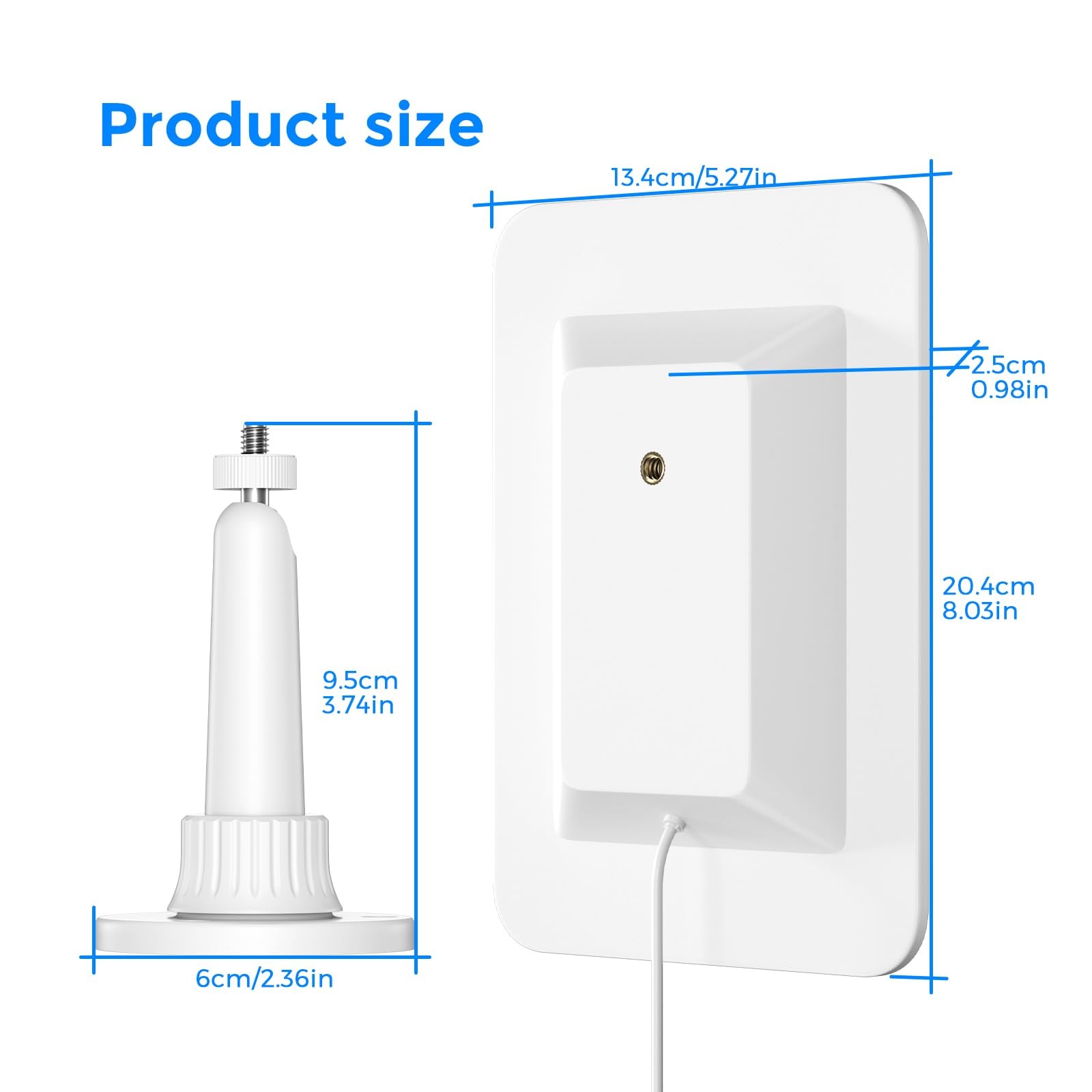 Solar Panel for Google Nest Cam (Battery) – Built-in 2000mAh Battery for Cont…