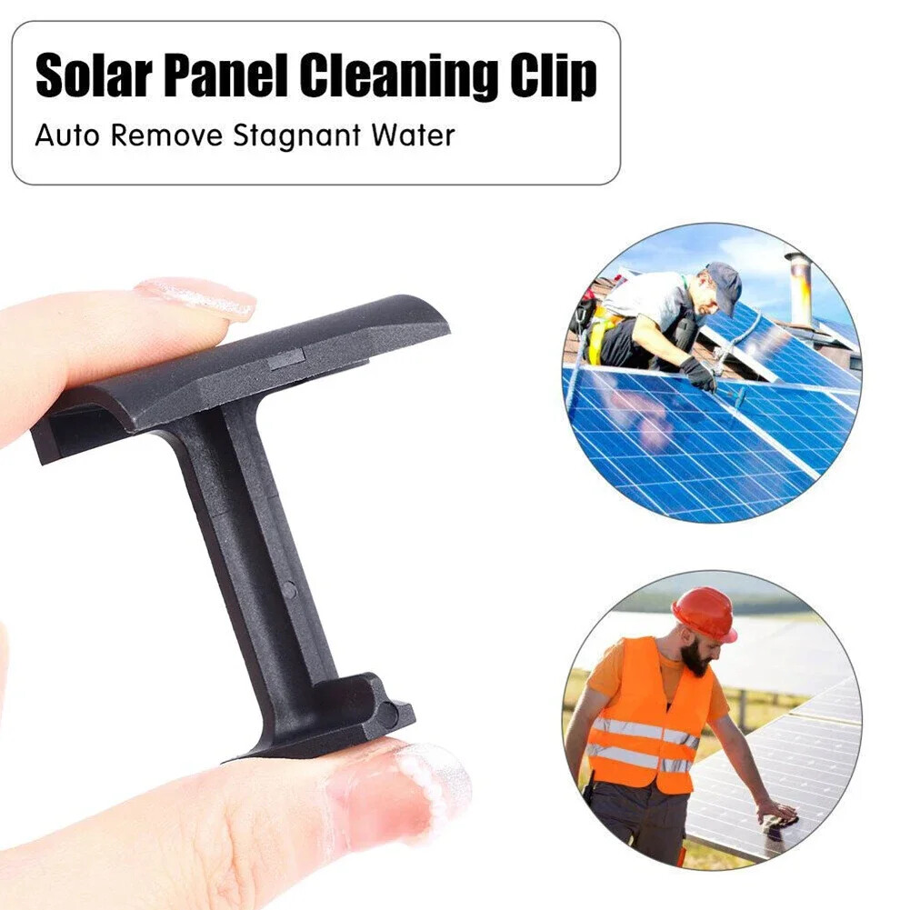 10Pcs Solar Panel Water Drainage Clip 30/35/40Mm PV Modules Cleaning Clips Panel
