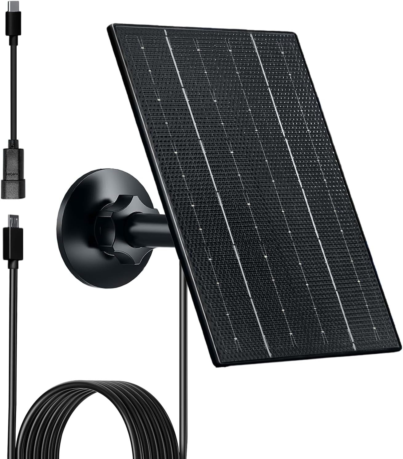 4W USB Solar Charger for Outdoor Battery Camera Security Camera 5V USB-C