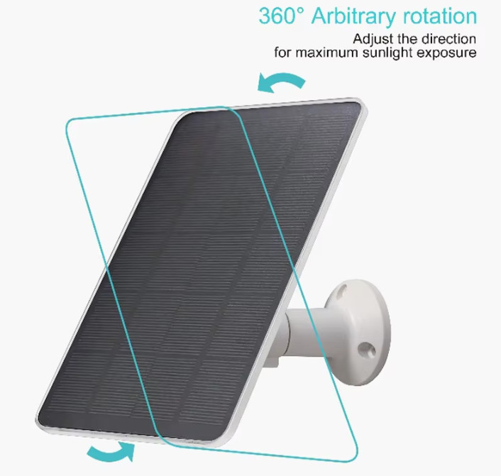 Solar Panel For CCTV Security Camera Type-C Port Charger Outdoor 10W5V