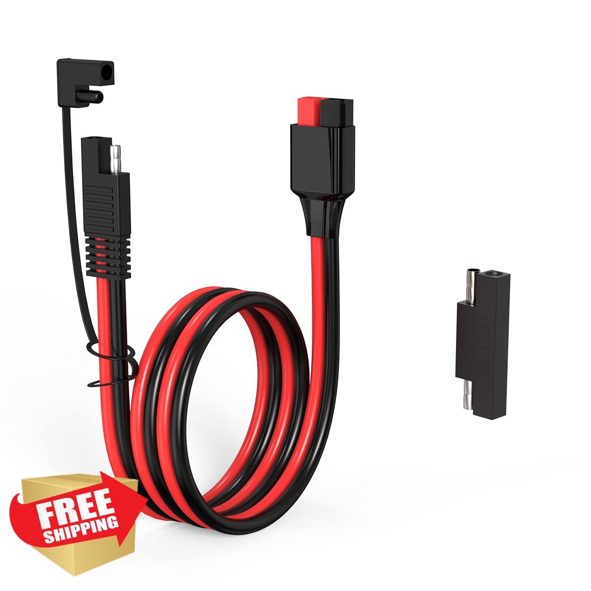 ELFCULB 12AWG Anderson SAE Cable 2FT