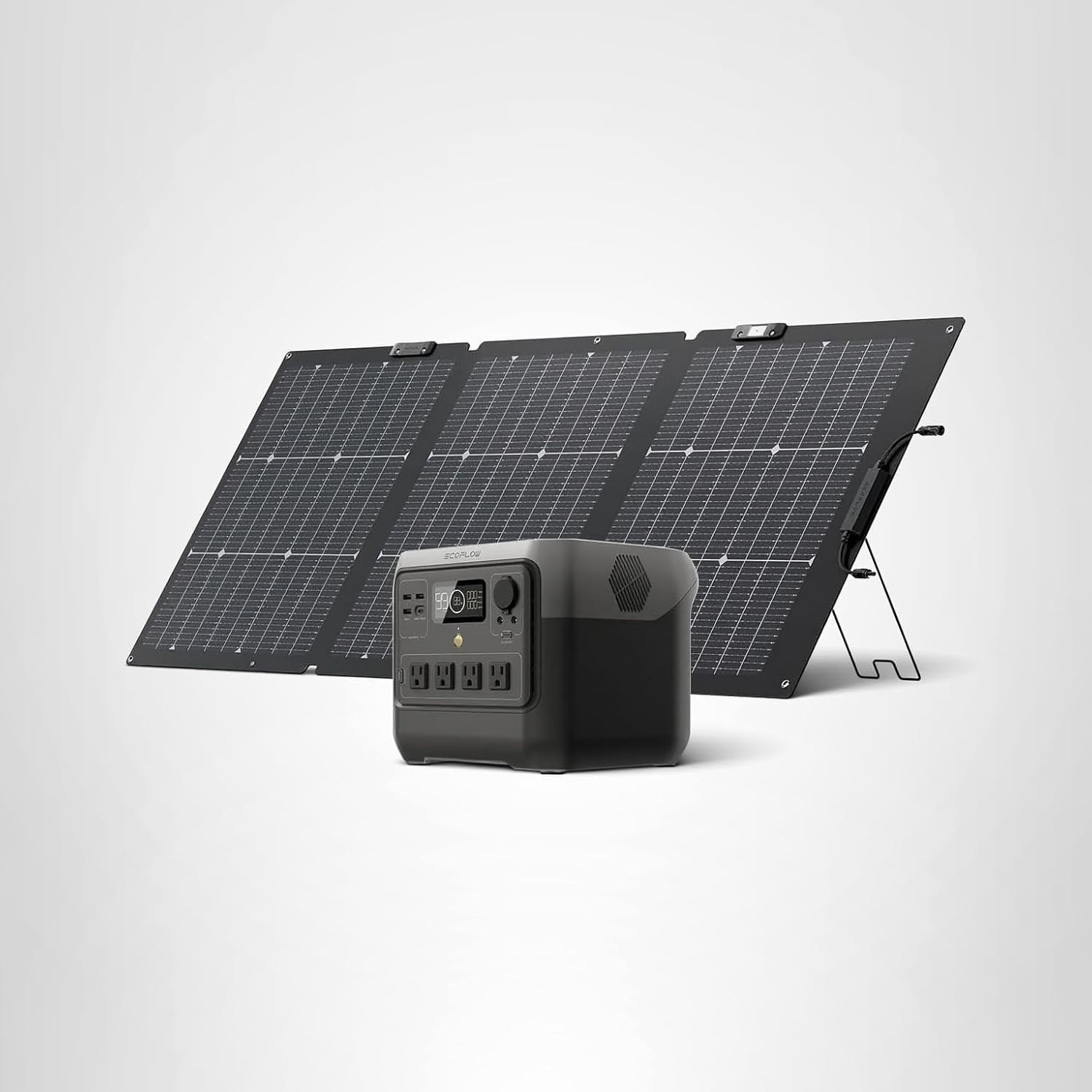 EF ECOFLOW Solar Generator RIVER 2 Pro 768Wh Portable Power Station & 160W Porta