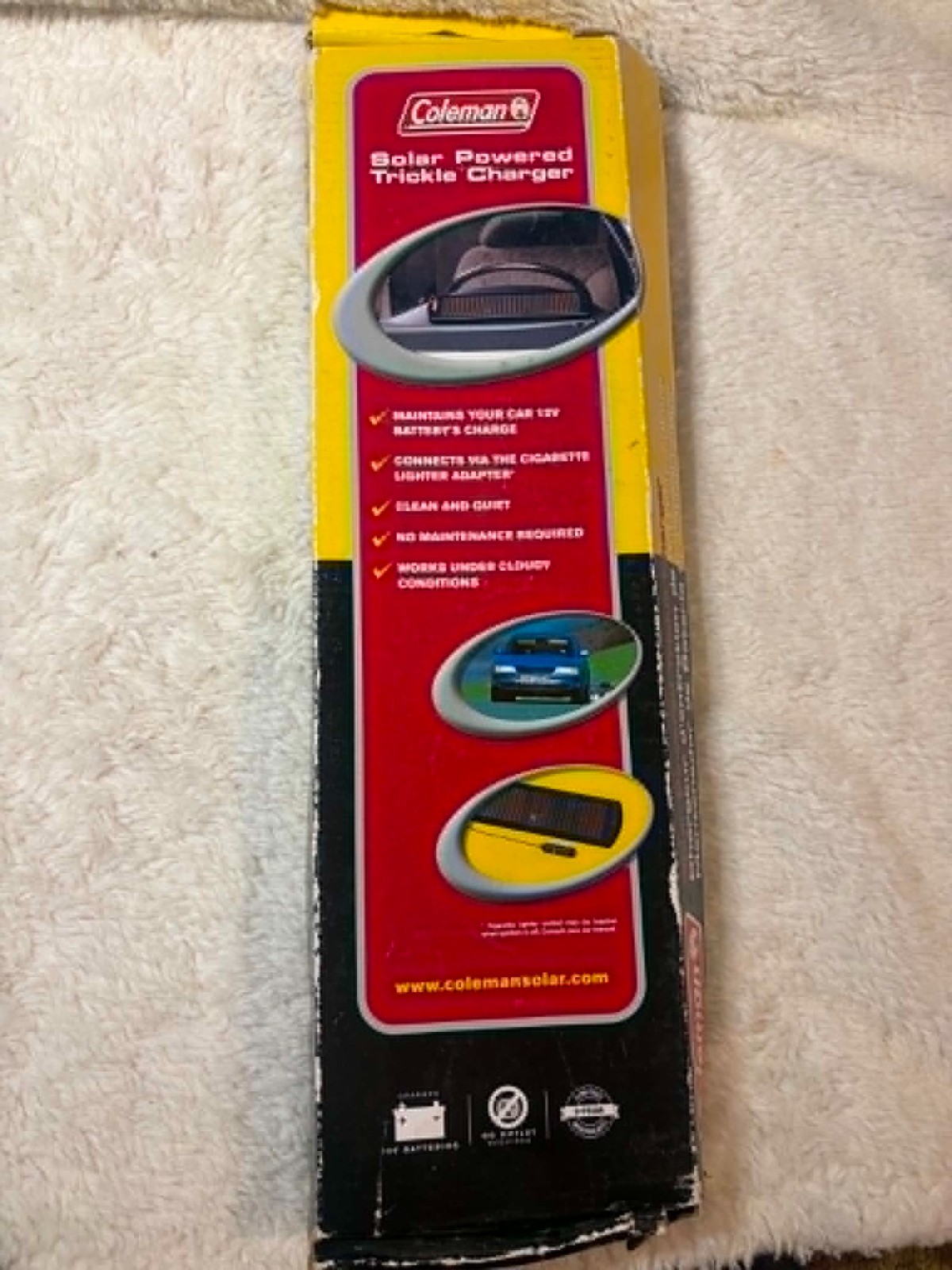 Coleman Solar Powered Trickle Charger #50002 NEW