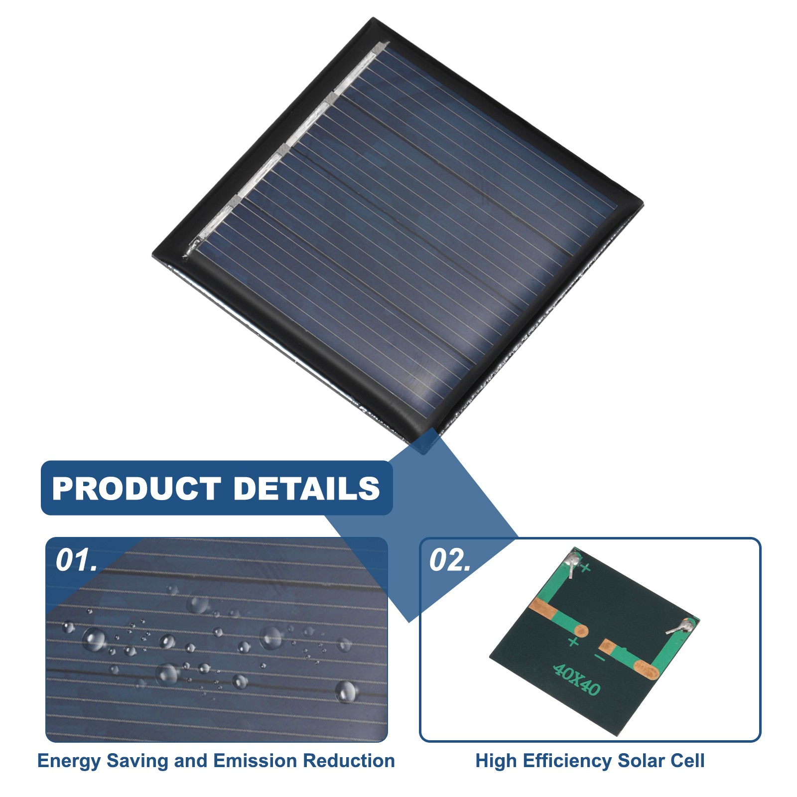 10PCS 2V 0.08W 0.04A Mini Solar Panels for Solar Power Small Solar Cells Panel