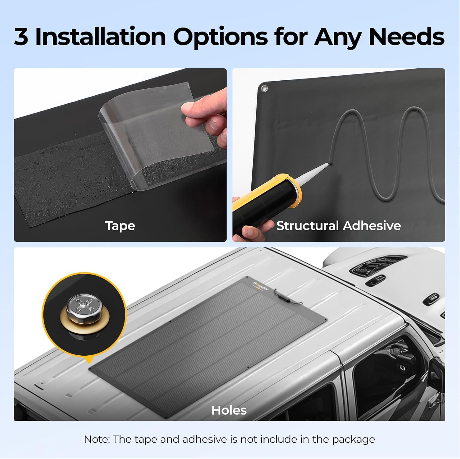 Arch Pro 200 Watts Anti-Shading N-Type Fiberglass Flexible Solar Panel, Portable