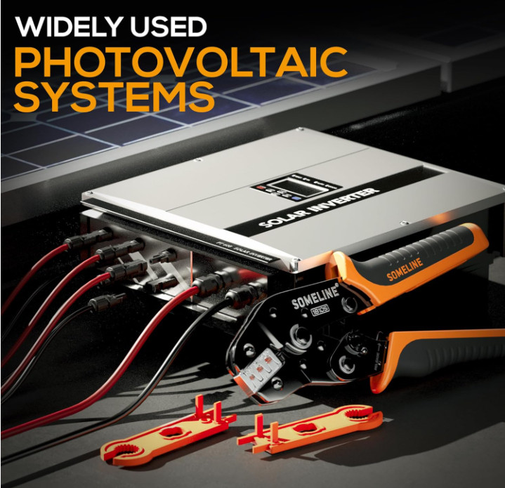Crimpadora solar 14–10 AWG para conectores de cables de paneles solares