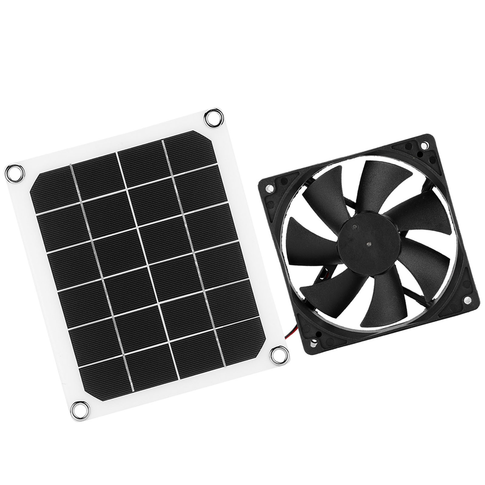 10W Solar Powered Fan Kit Solar Panel Waterproof DC Exhaust Fan For Chicken Coop